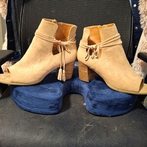 Suede Booties Size 9